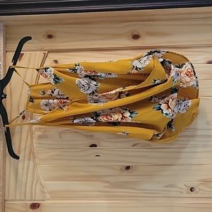 Shein Curve floral tank top